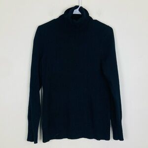 Alex Marie classic black 100% cashmere turtleneck sweater. Size medium.